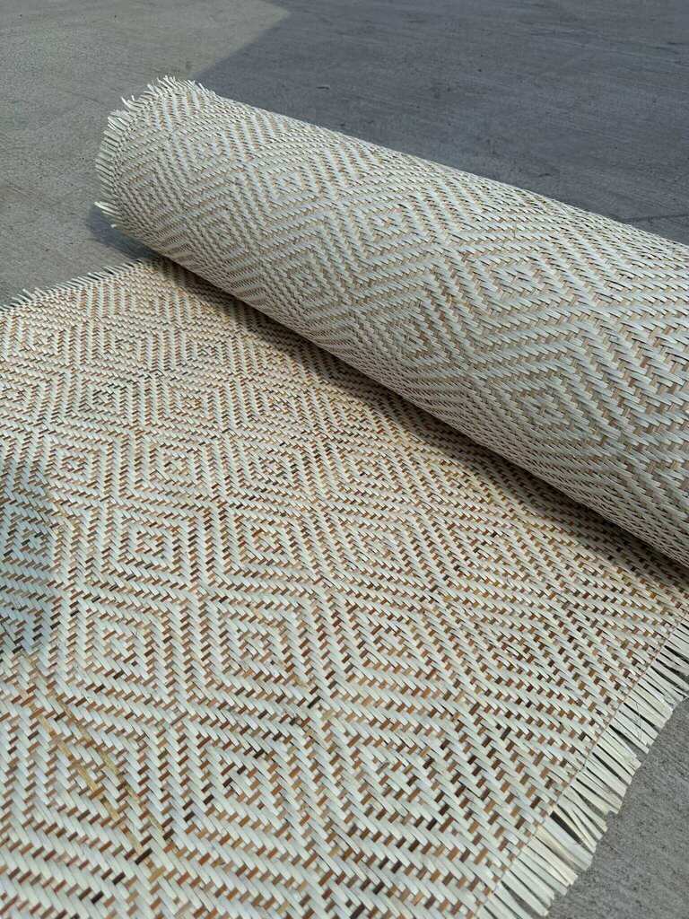 Lozenge/Close Weave Cane Webbing | Natural Rattan Closed Webbing, Closed Rattan Mesh, Furniture 45/60/70/90cm x 15m