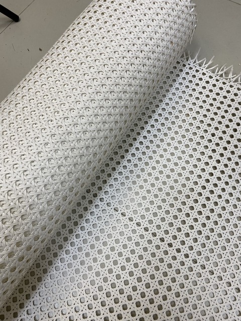 PVC cane webbing with uniform color and shade